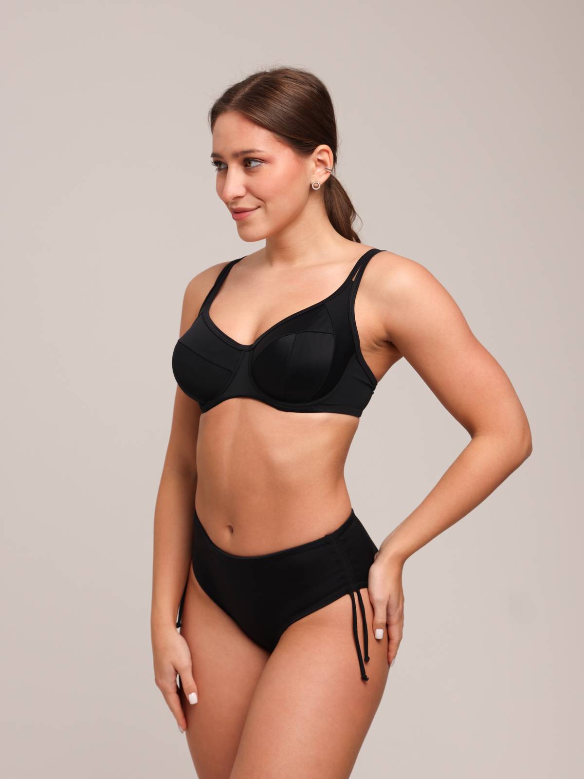 Плавки слипы со средней линией талии ZE:BRA_927002-26_черный